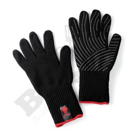 Μαύρα γάντια με σιλικόνη S/M - Weber®