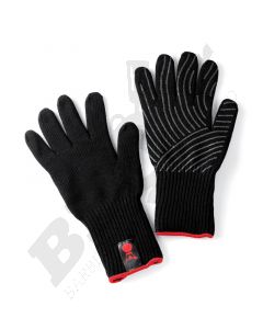 Μαύρα γάντια με σιλικόνη S/M - Weber®